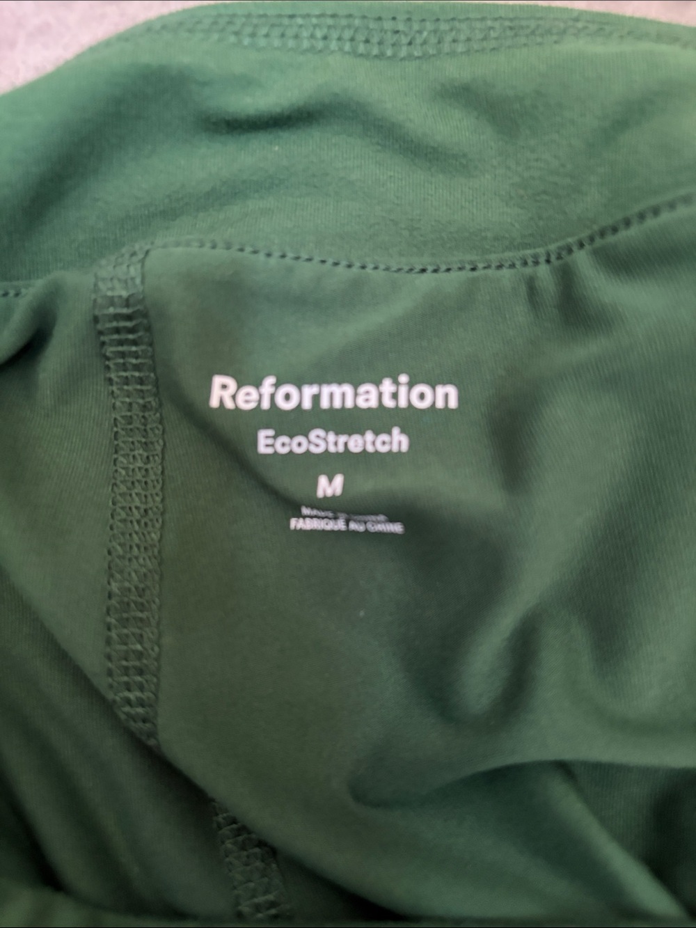 Reformation Forest Green Skirt - Picture 3 of 5